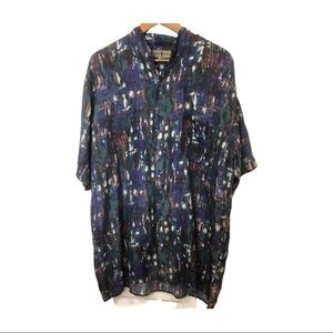 Vintage Robert Stock 100% silk shirt